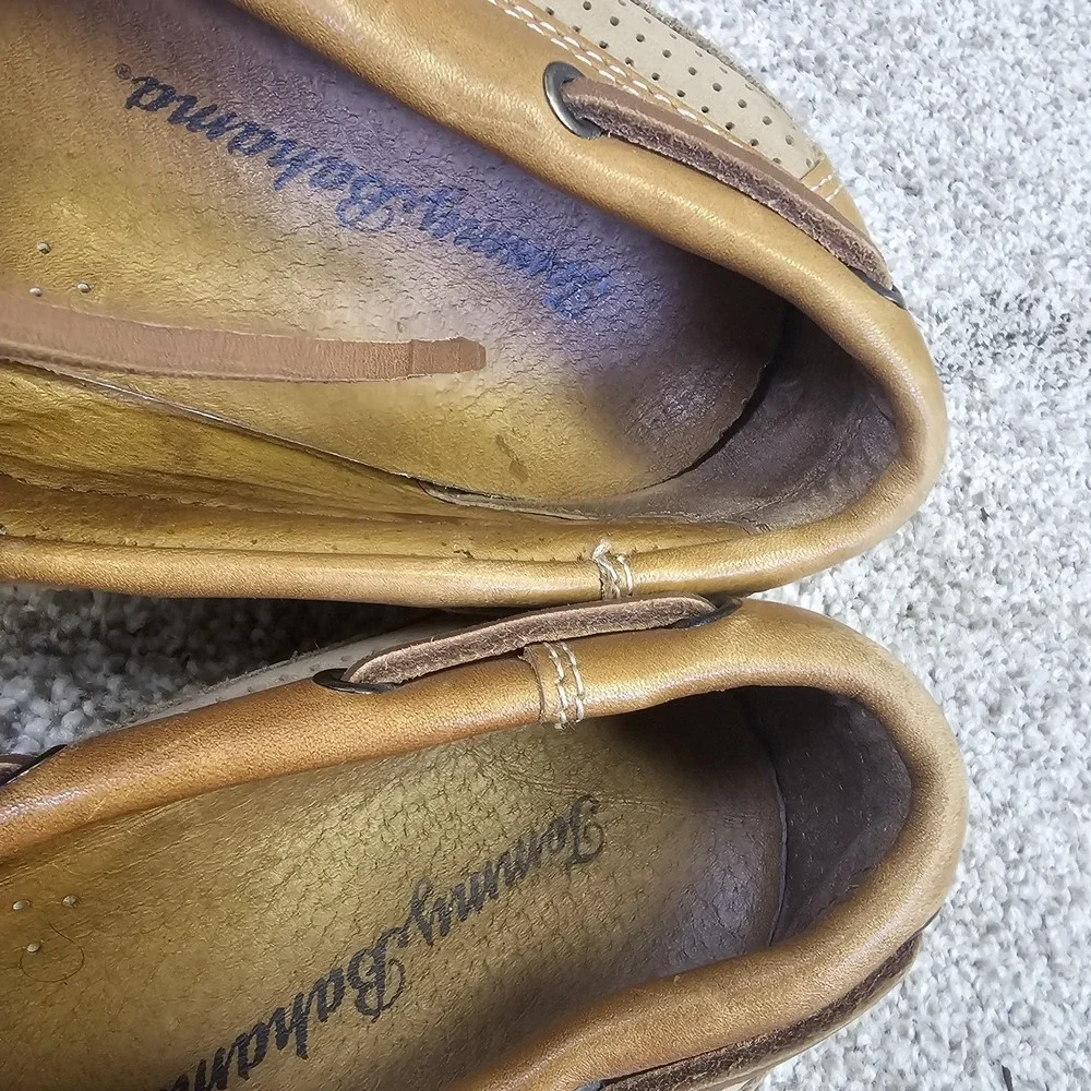 Tommy‎ Bahama Captain Mens Size 10M Leather Casual Boat Shoes Tan